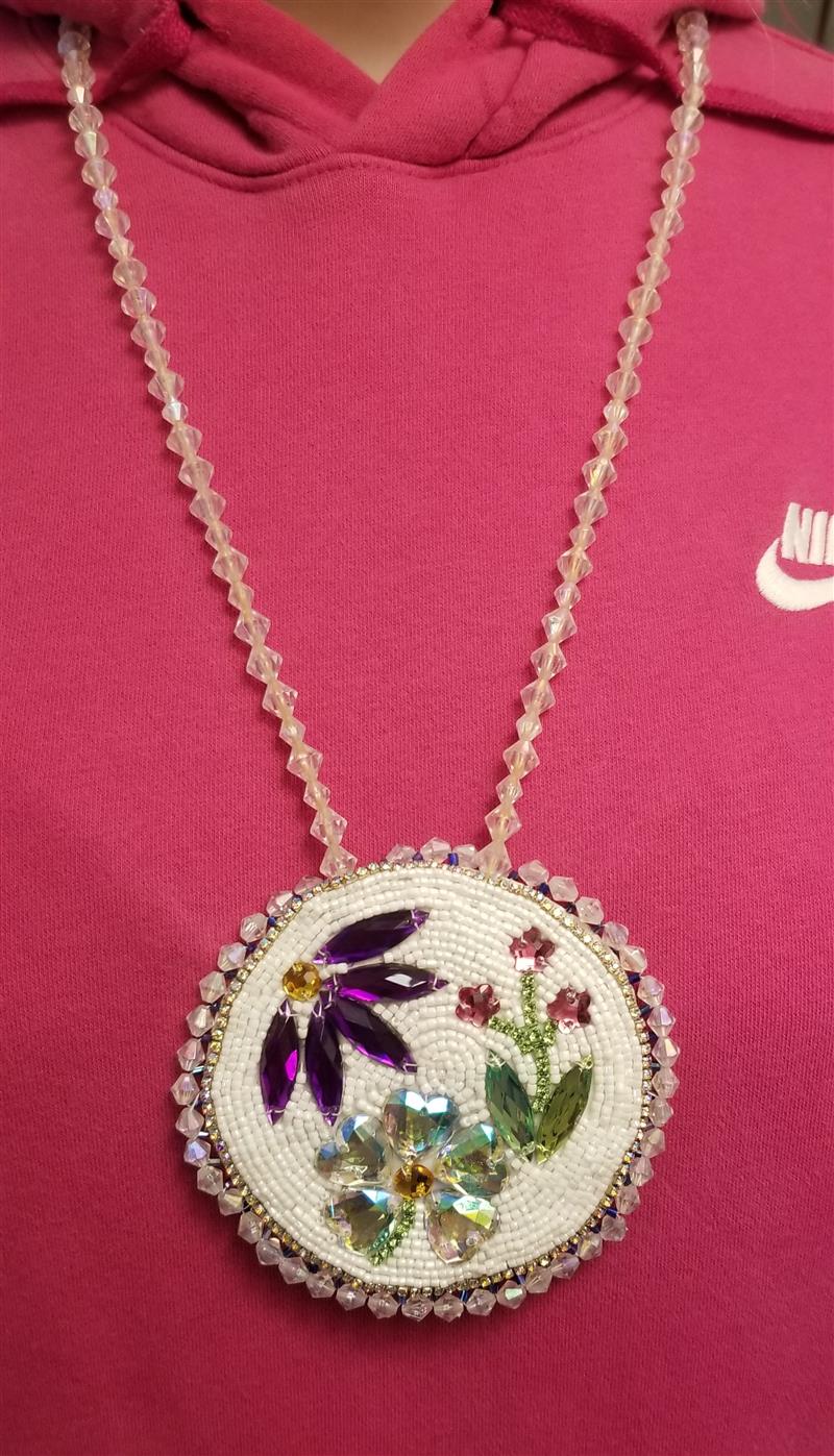 Beaded Waabigwan Medallion